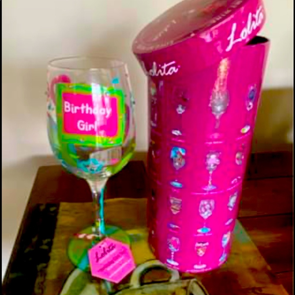 2 Birthday Girl wine glasses Brand new